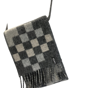 ReCover fringe bag, made from recycled yarn., in basalt pattern