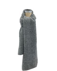 "Mjúkur" dark grey scarf made from Icelandic wool