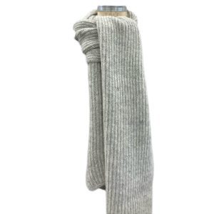 "Mjúkur" light grey scarf made from Icelandic wool