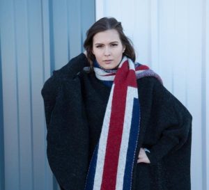 "Fáni" Icelandic flag scarf made from Icelandic wool