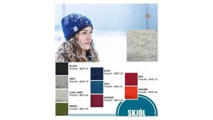 "Skjól" fleece-lined beanie gray, gray wool beanie lined with black fleece made from Icelandic wool