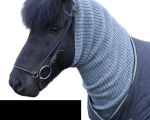Horse BAFF black turtleneck piece. Black turtleneck piece for Icelandic horses made from Icelandic wool. Icelandic horse tack made in Iceland