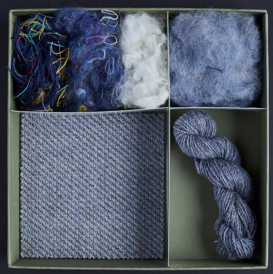 Recover is AN INNOVATIVE RECYCLED KNITWEAR COLLECTION BY KIDKA . Recycled yarn was woven and knitted into cover, blankets , accessories and sweaters.